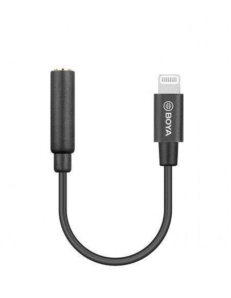 CABLE TRRS HEMBRA A LIGTHING (IPHONE) 6 CM. BOYA- BYK3
