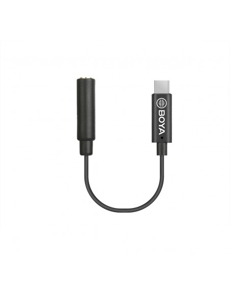 CABLE TRRS HEMBRA A USB TIPO C (ANDROID) 6 CM. BOYA - BYK4