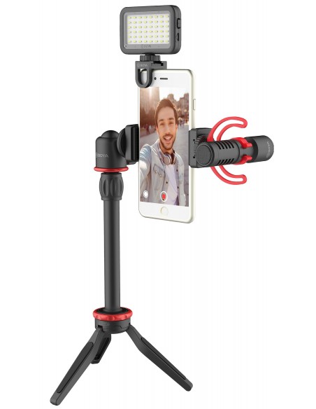 YOUTUBER / LIVE STREAMER VLOG 2 BYVG350 TRIPODE CON ACCESORIOS PARA GRABACIÓN Y PUBLICACIÓN DE VIDEO BOYA - BYVG350