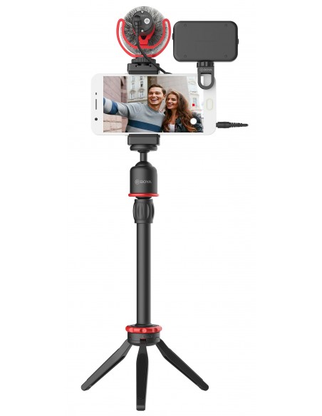 YOUTUBER / LIVE STREAMER VLOG 2 BYVG350 TRIPODE CON ACCESORIOS PARA GRABACIÓN Y PUBLICACIÓN DE VIDEO BOYA - BYVG350