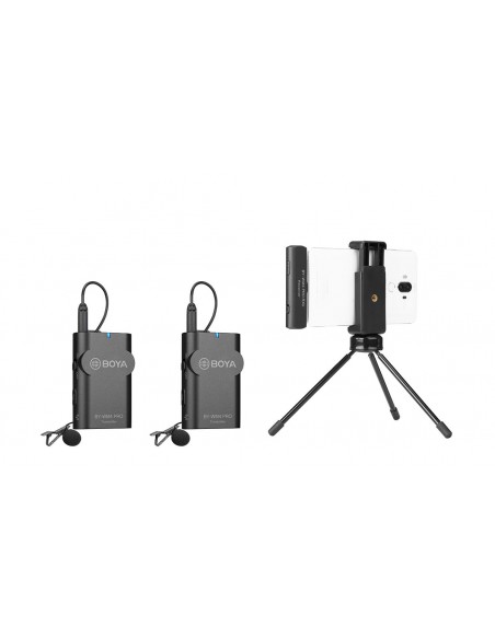 MICRÓFONO INALÁMBRICO WM4 KIT PRO 2TX + 1 RX LIGTHING BOYA- BYWM4PROK4