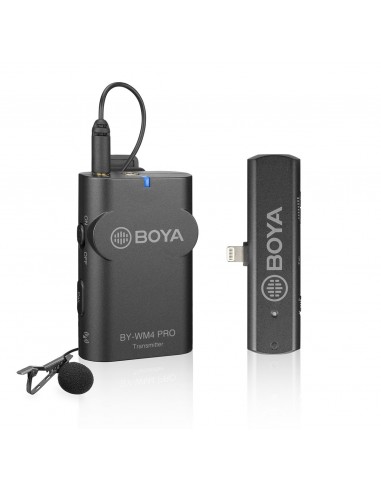 MICRÓFONO INALÁMBRICO WM4 PRO KIT  1TX + 1 RX TIPO USB-C BOYA- BYWM4PROK5