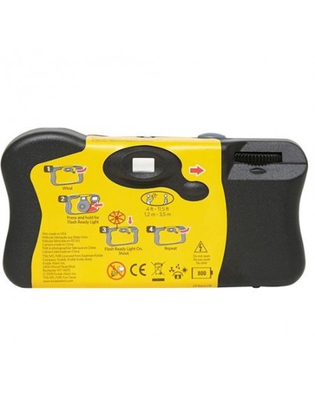CÁMARA DESECHABLE  27 FOTOS CON FLASH KODAK - 041778617762
