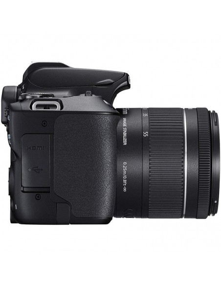 CÁMARA EOS 250D NEGRA CON OBJETIVO EF-S 18-55MM F/4-5.6 IS STM CANON - 3454C002AA