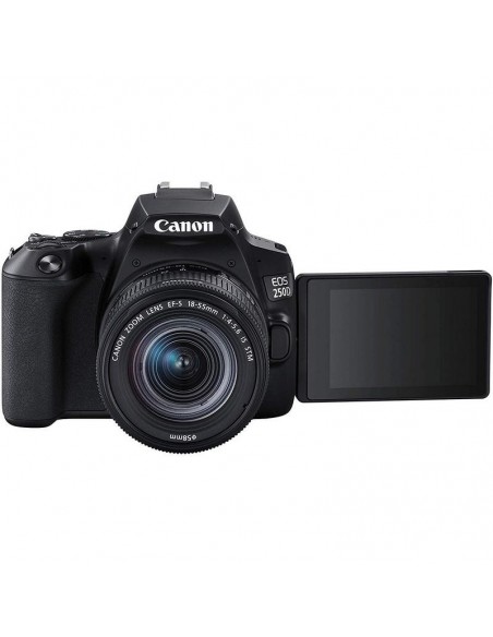 CÁMARA EOS 250D NEGRA CON OBJETIVO EF-S 18-55MM F/4-5.6 IS STM CANON - 3454C002AA