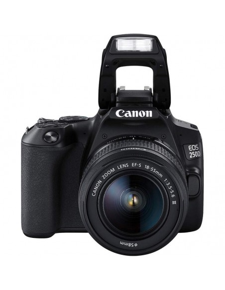 CÁMARA EOS 250D NEGRA CON OBJETIVO EF-S 18-55MM F/4-5.6 IS STM CANON - 3454C002AA