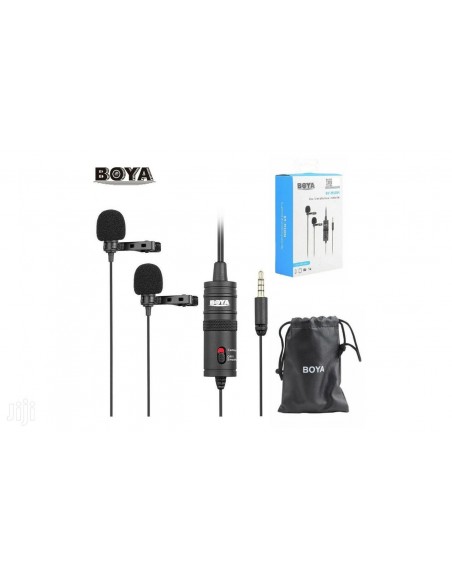 MICRÓFONO LAVALIER DUAL OMNIDIRECCIONAL M1 DM BOYA- BYM1DM