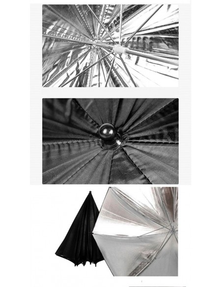 PARAGUAS DEEP PLATA 125 CM. ELINCHROM - EL26353