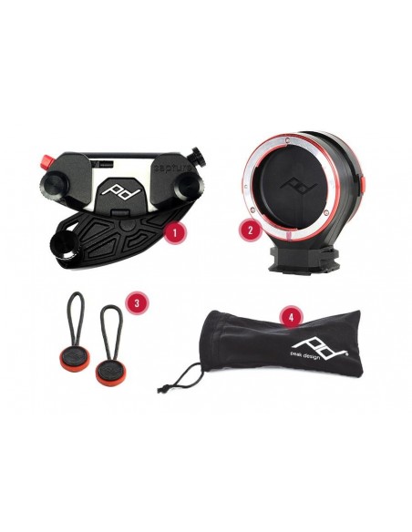 SOPORTE PARA 2 ÓPTICAS LENS KIT PARA TODOS LOS CAPTURE PEAK DESIGN - LKC1/ LKN1/ LKS1