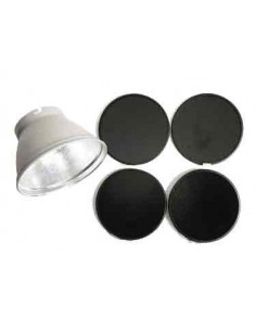 REFLECTOR 21 CM. CON JUEGO DE 4 NIDO DE ABEJA COMPLETO ELINCHROM - EL26051