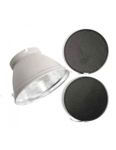 REFLECTOR 21 CM. CON 2 NIDOS DE ABEJA KIT BÁSICO ELINCHROM - EL26049