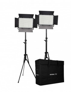 NALITE KIT 2 PANEL LED CN-1200CSA BI-COLOR CON ALETAS