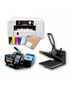 START KIT SG500 IMPRESORA SG500 + PRENSA TAZAS + PLANCHA + PAPEL + TINTAS SAWGRASS