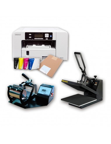 START KIT SG500 IMPRESORA SG500 + PRENSA TAZAS + PLANCHA + PAPEL + TINTAS SAWGRASS