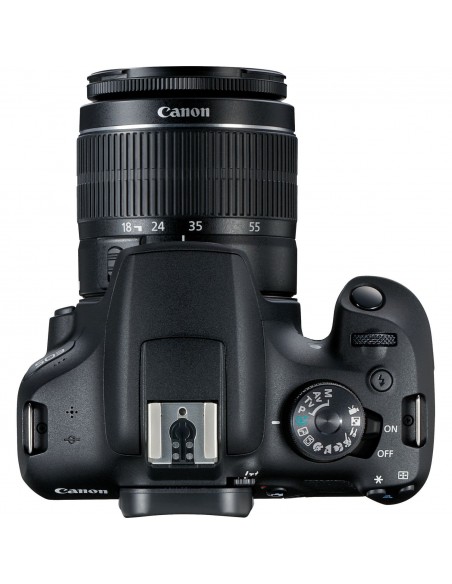 CAMARA CANON EOS 2000D CON OBJETIVO EF-S 18-55MM IS II MOCHILA Y TARJETA SD CANON-2728C034AA