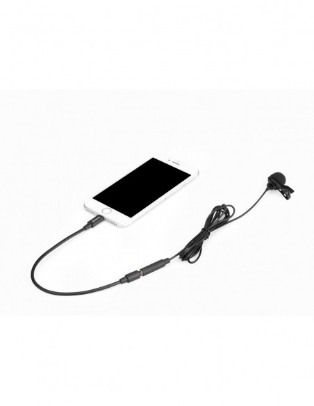 MICROFONO LAVALIER OMNIDIRECCIONAL PARA IOS BOYA- BYM2