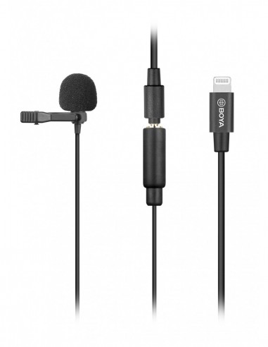 MICROFONO LAVALIER OMNIDIRECCIONAL PARA IOS BOYA- BYM2