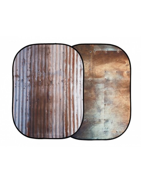 FONDO PLEGABLE DOBLE CARA 1.5 X 2.1 M CORREGATED / METAL MANFROTTO - LLLB5712