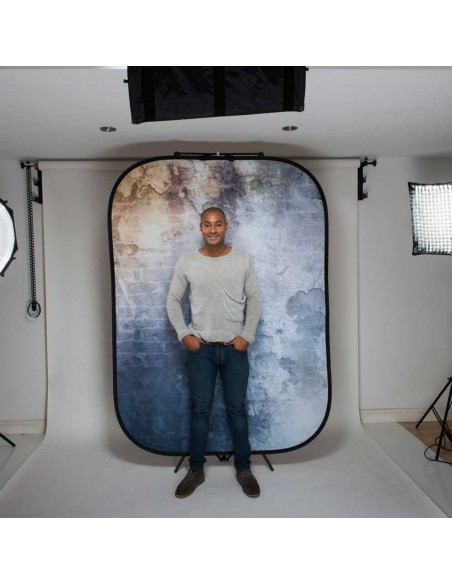 FONDO PLEGABLE DOBLE CARA SERIE URBAN MURO ABANDONADO/ VALLA DE MADERA 1.5 X 2.1M MANFROTTO - LLLB5715