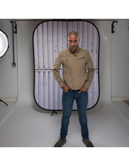 FONDO PLEGABLE DOBLE CARA METAL TEXTURA ÓXIDO / CONTAINER 1,5 X 2,1M MANFROTTO - LLLB5718