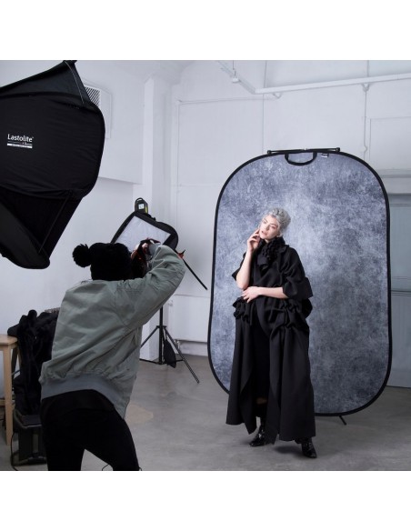 FONDO PLEGABLE DOBLE CARA SMOKE/ CONCRETE 1.5 X 2.1M MANFROTTO - LLLB5745