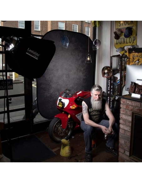 FONDO PLEGABLE DOBLE CARA SMOKE/ CONCRETE 1.5 X 2.1M MANFROTTO - LLLB5745