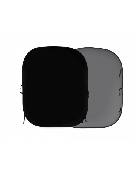 FONDO PLEGABLE LISO DOBLE CARA NEGRO/ GRIS MEDIO 1,5 X 1,8 M MANFROTTO - LLLB56GB