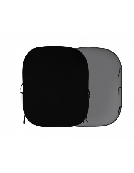 FONDO PLEGABLE LISO DOBLE CARA NEGRO/ GRIS MEDIO 1,8 X 2,15 M MANFROTTO - LLLB67GB