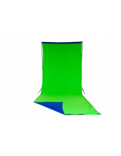 FONDO CORTINA TELA REVERSIBLE CHROMA KEY AZUL/ VERDE 3 X 7 M MANFROTTO - LLLC5887