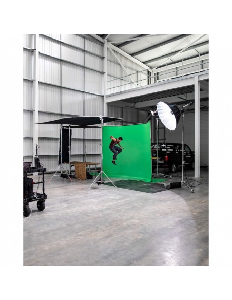 FONDO CHROMA KEY FX KIT TELA DE FONDO VERDE O AZUL 4 X 2,9M CON MARCO DE ALUMINIO MANFROTTO - MFMLBG4301K / MFMLBG4301KB