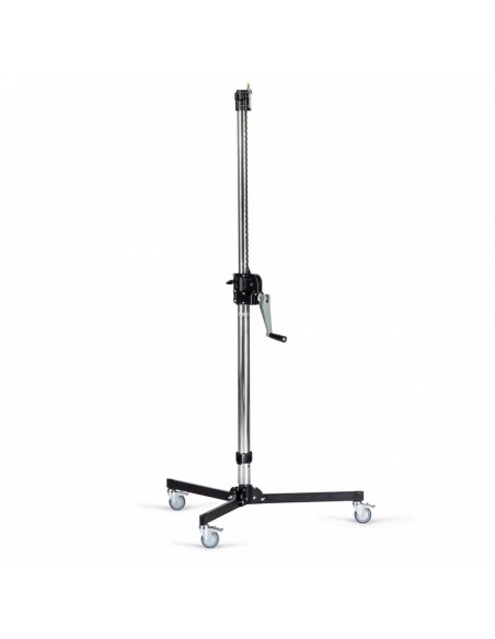 PIE DE ESTUDIO BASE BAJA WIND UP 2 SECCIONES  DE ACERO MANFROTTO- MF083NWLB