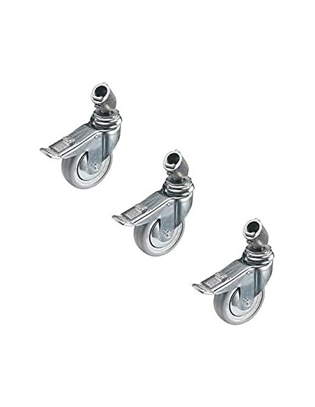RUEDAS SET 3 100MM CON FRENOS PARA TUBO Ø 22MM MANFROTTO- MF110G