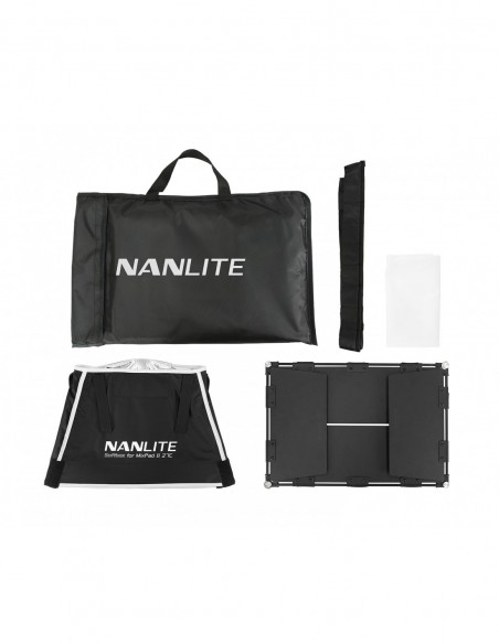 NANLITE JUEGO DE ALETAS + SOFT BOX PARA MIXPAD II 27C