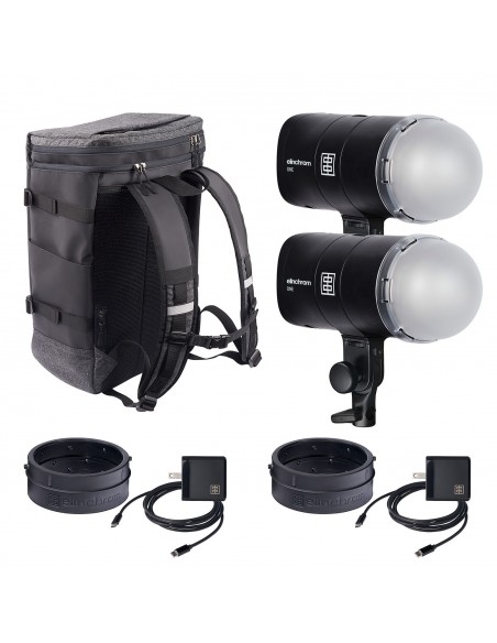 FLASH PORTÁTIL OFF CAMERA ONE KIT DOS UNIDADES ELINCHROM - EL20931.2