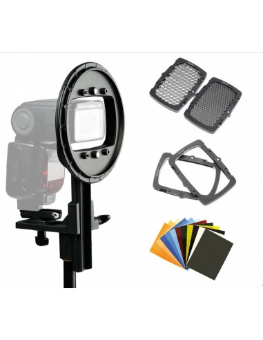 STROBO KIT ADAPTADOR CON ZAPATA EZYBOX HOTSHOE MANFROTTO- LLLS2617