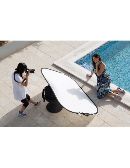 REFLECTOR PANELITE PLEGABLE 180 X 120 CM DORADO/ PLATA SUAVE MANFROTTO- LLLR7236