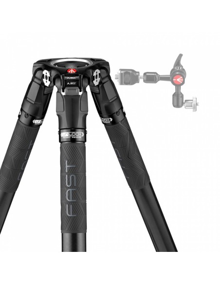 TRÍPODE PARA VIDEO DE CARBONO CON RÓTULA FLUIDA MVK504XSNGFC MANFROTTO- MFMVK504XSNGFC