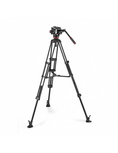 TRÍPODE VÍDEO TWIN DE ALUMINIO CON RÓTULA FLUIDA Y ESTABILIZADOR CENTRAL MVK504XTWINMA MANFROTTO - MFMVK504XTWINMA