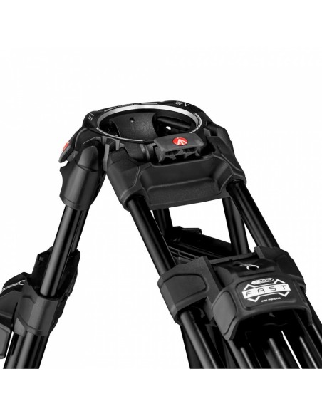 TRÍPODE 645 FAST TWIN CON SEMIESFERA 2 EN 1 EN ALUMINIO MANFROTTO- MVTTWINFA