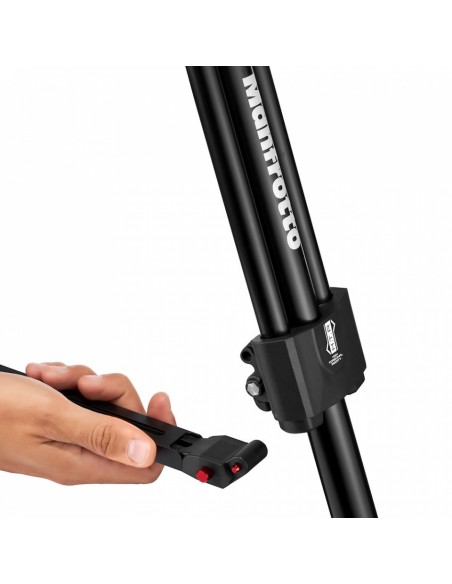 TRÍPODE 645 FAST TWIN CON SEMIESFERA 2 EN 1 EN ALUMINIO MANFROTTO- MVTTWINFA