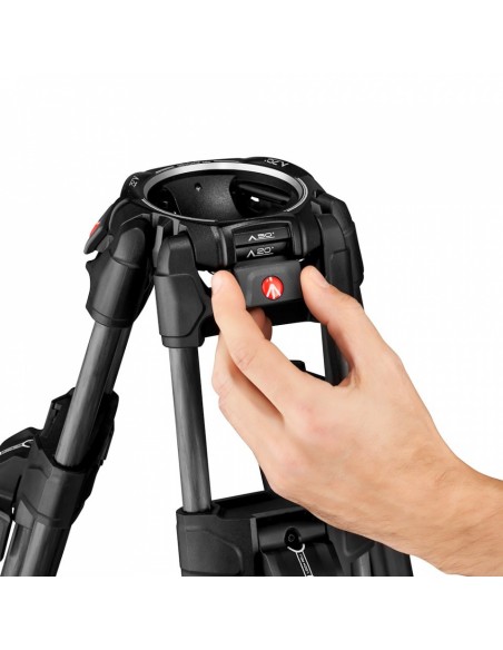 TRÍPODE 645 FAST TWIN PATA DOBLE CON SEMIESFERA 2 EN 1 EN CARBONO MANFROTTO- MFMVTTWINFC