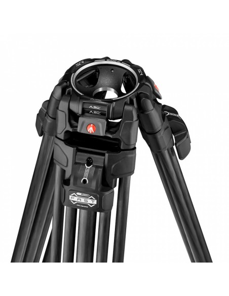 TRÍPODE 645 FAST TWIN PATA DOBLE CON SEMIESFERA 2 EN 1 EN CARBONO MANFROTTO- MFMVTTWINFC