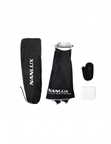 SOFTBOX CUADRADA NANLUX 100 X 100 CM MONTURA NL- NLSBNLM100S