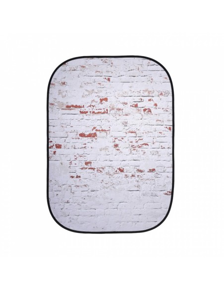 FONDO PLEGABLE DOBLE CARA SERIE URBAN ROJO CLÁSICO/ LADRILLO BLANCO 1.5 X 2.1M MANFROTTO- LLLB5706
