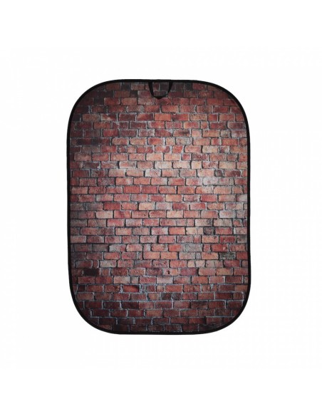 FONDO PLEGABLE DOBLE CARA SERIE URBAN ROJO CLÁSICO/ LADRILLO BLANCO 1.5 X 2.1M MANFROTTO- LLLB5706