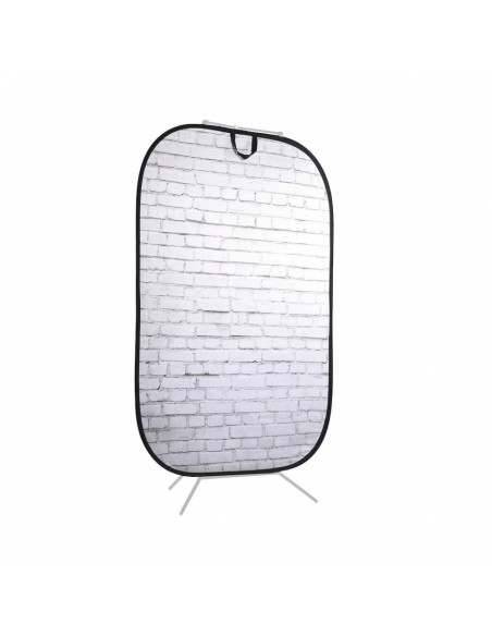 FONDO PLEGABLE DOBLE CARA SERIE URBAN GRIS INDUSTRIAL/ LADRILLO BLANCO 1.5 X 2.1M  MANFROTTO- LLLB5707