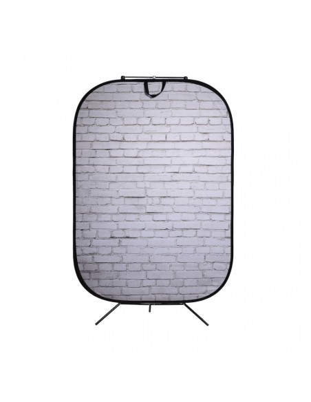 FONDO PLEGABLE DOBLE CARA SERIE URBAN GRIS INDUSTRIAL/ LADRILLO BLANCO 1.5 X 2.1M  MANFROTTO- LLLB5707