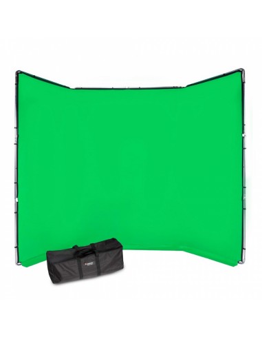 FONDO CHROMA KEY FX 4x2,9 M VERDE KIT DE MONTAJE MANFROTTO- MFMLBG4301KG