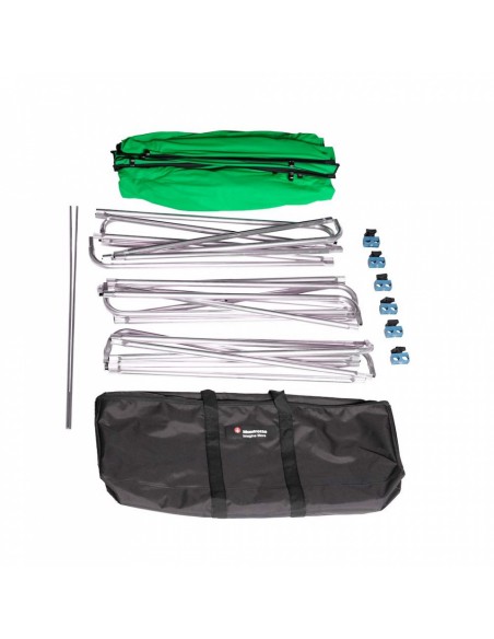FONDO CHROMA KEY FX 4x2,9 M VERDE KIT DE MONTAJE MANFROTTO- MFMLBG4301KG