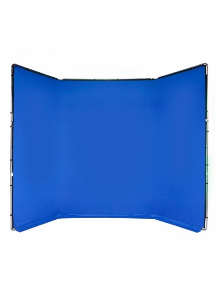 FONDO CHROMA KEY FX 4x2,9 M AZUL KIT DE MONTAJE MANFROTTO- MFMLBG4301KB